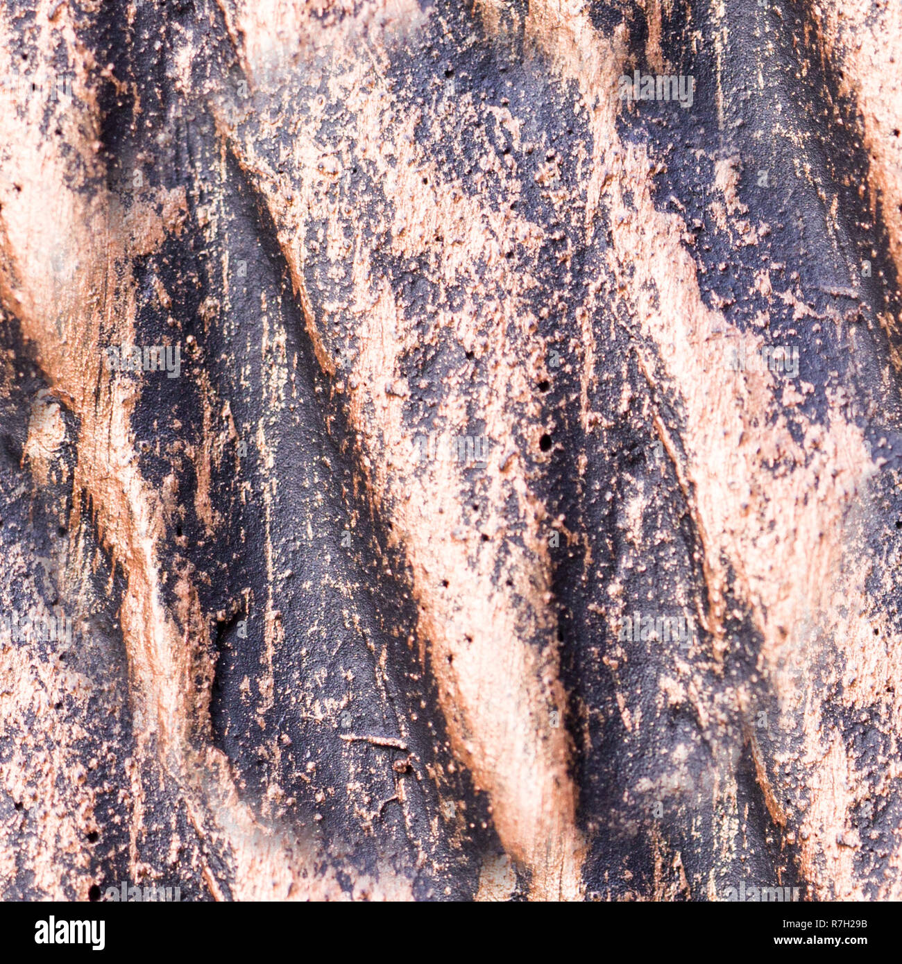 seamless polished wavy bronze texture. background, concept Stock Photo