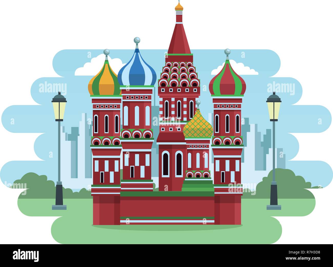 St. basil's cathedral Stock Vector