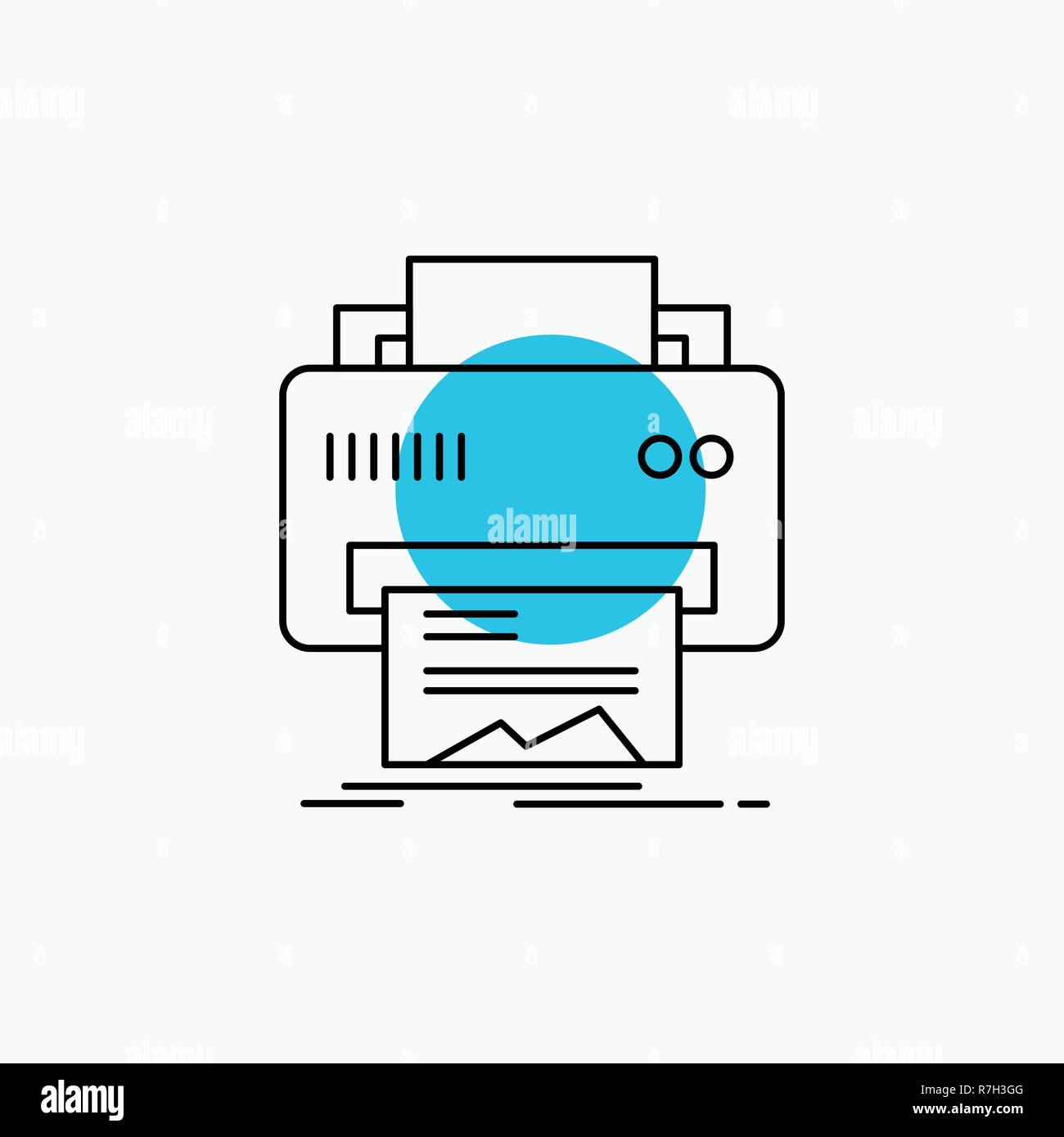 Printing press machine paper Stock Vector Images Alamy