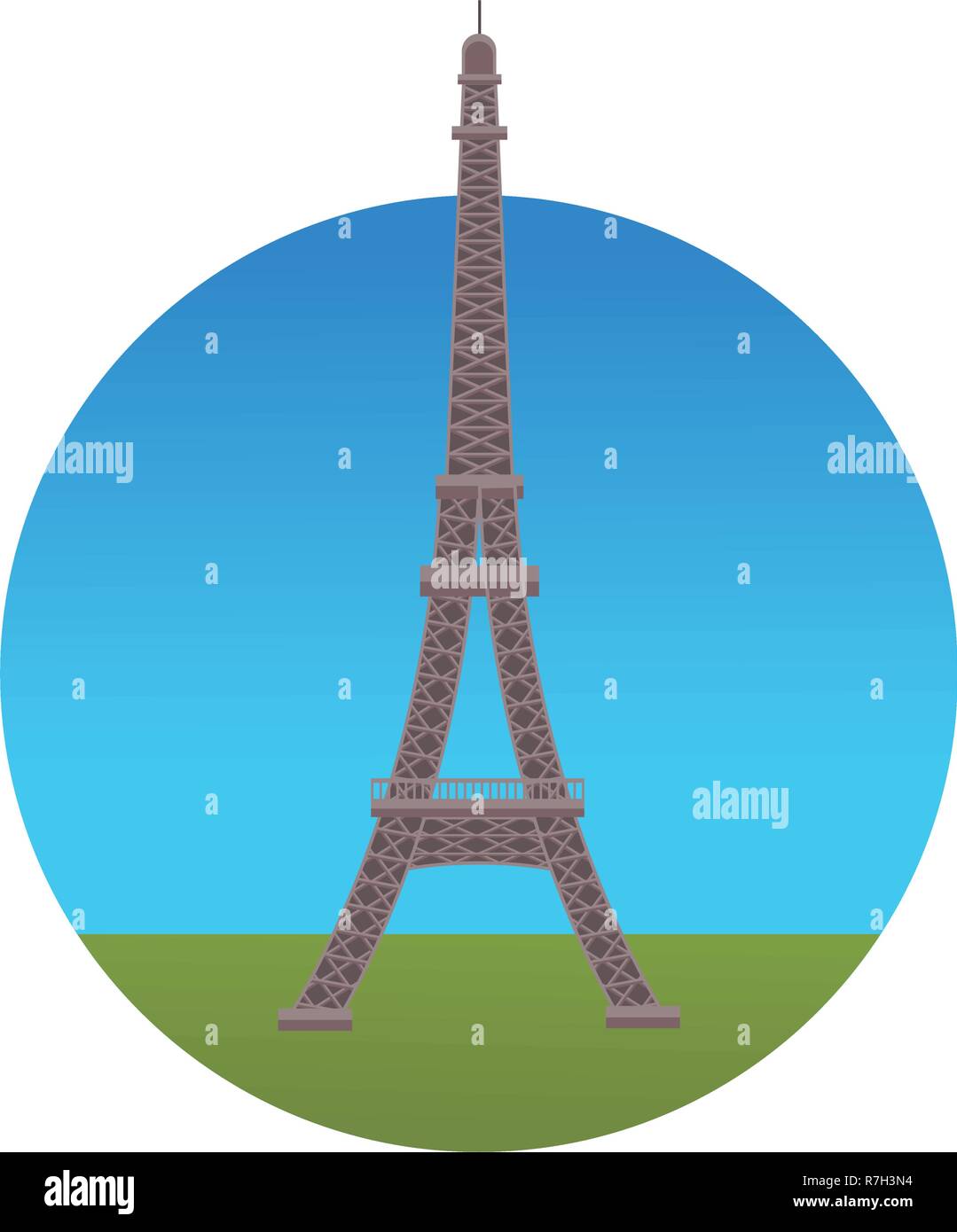eiffel tower monument Stock Vector Image & Art - Alamy