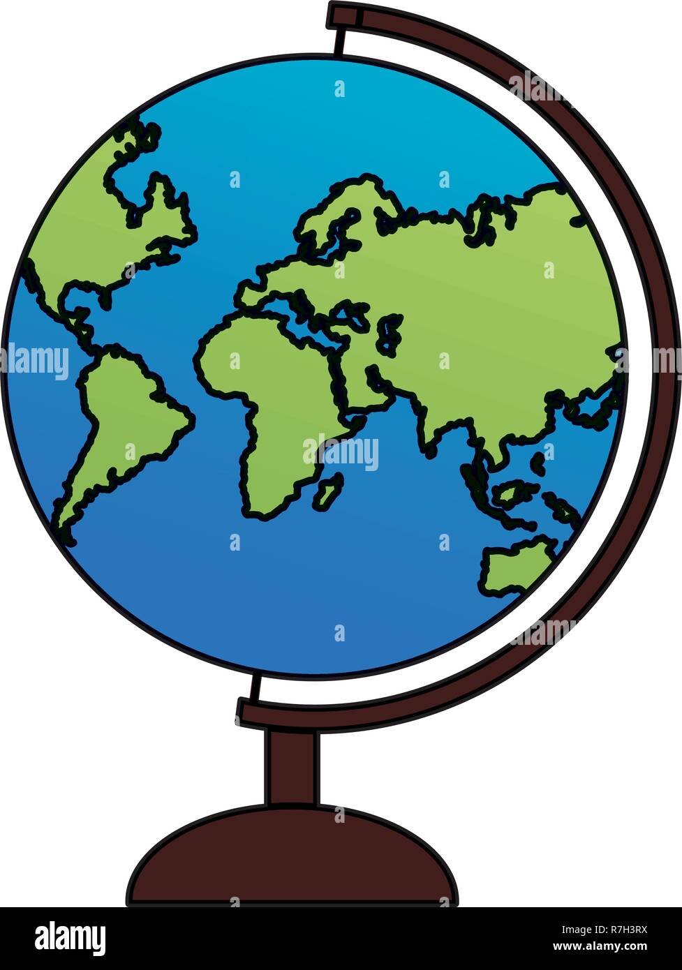 earth globe map Stock Vector Image Art Alamy