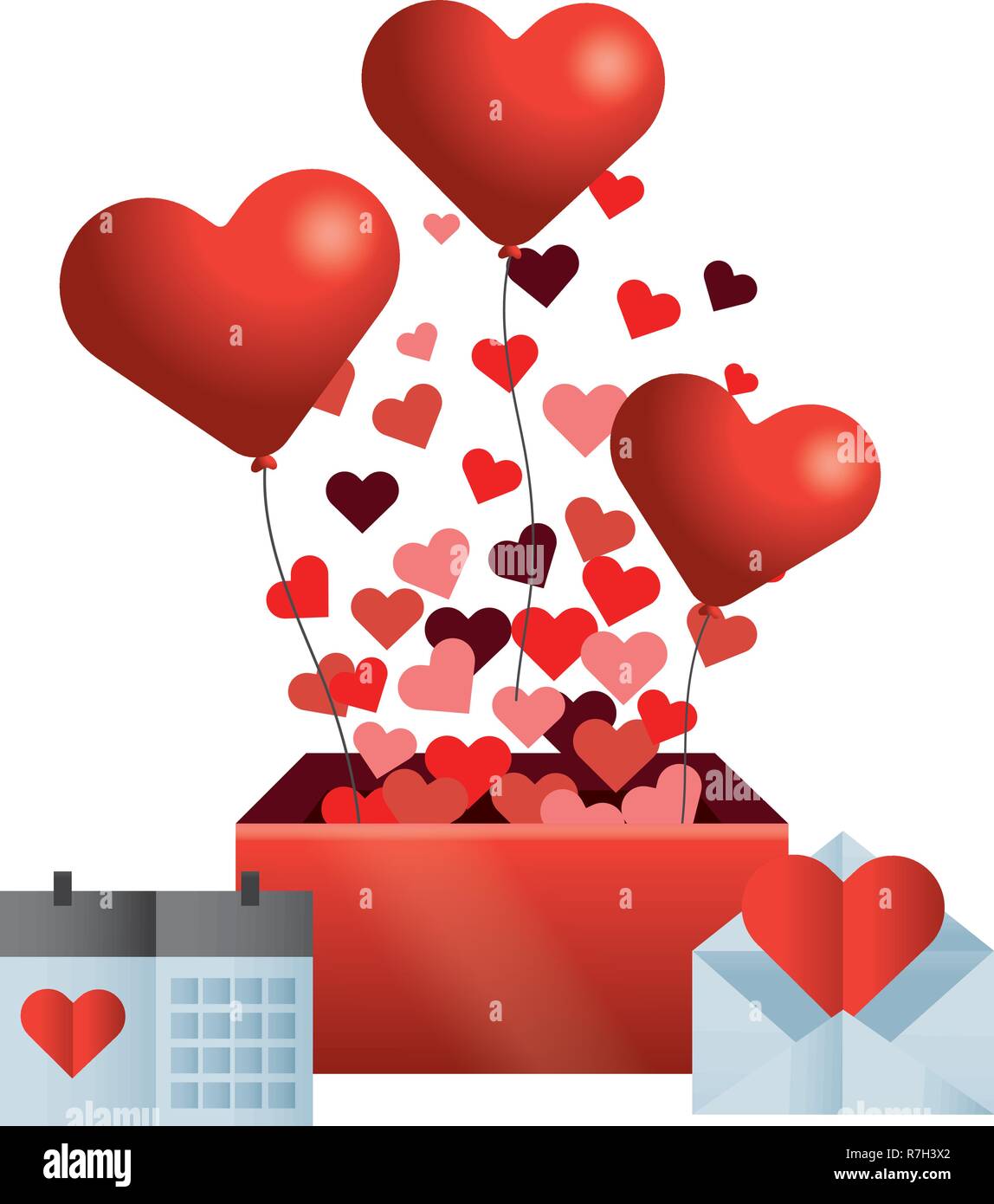 valentines day heart cartoon Stock Vector Image & Art - Alamy