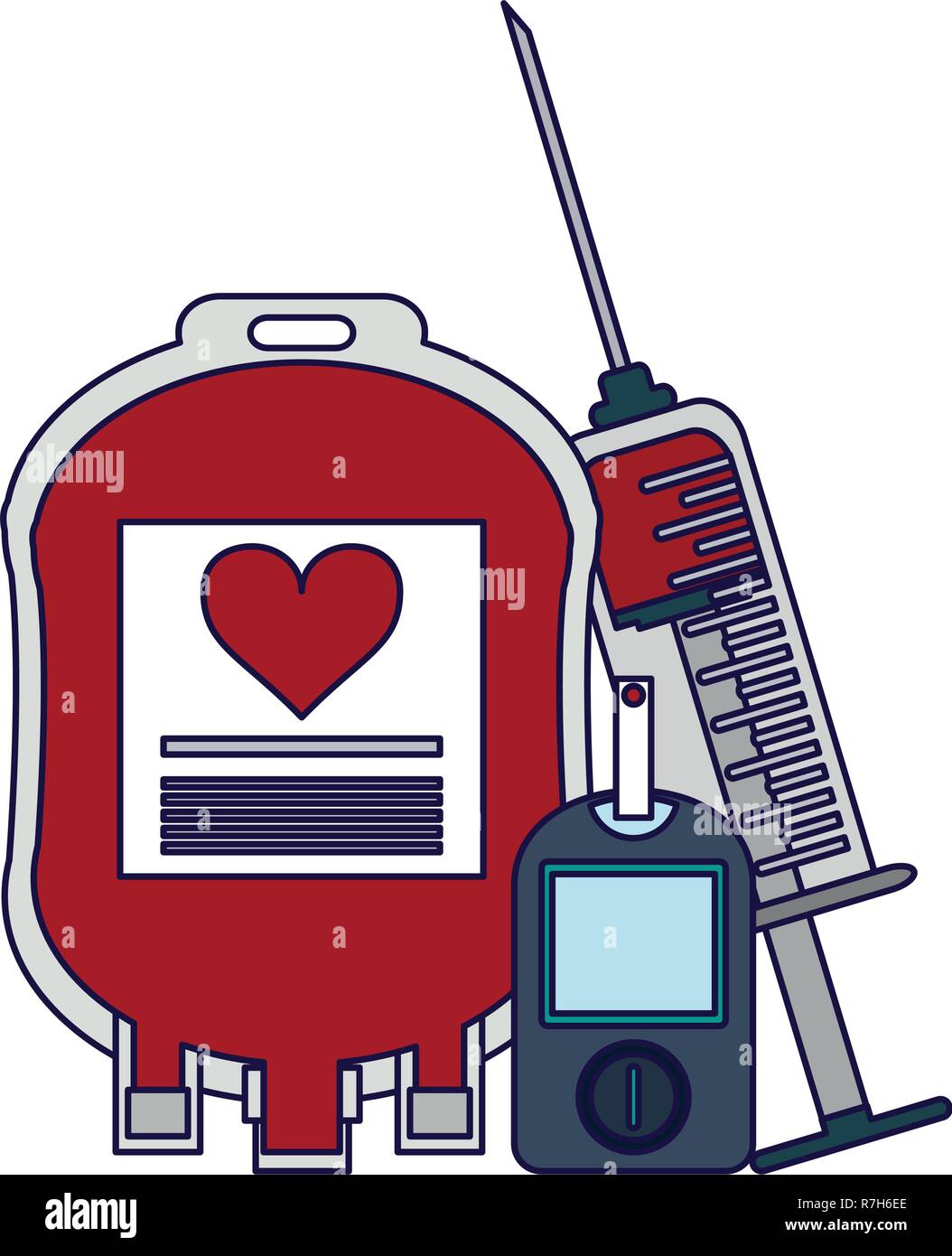 Blood donation campaign elements Stock Vector Image & Art - Alamy