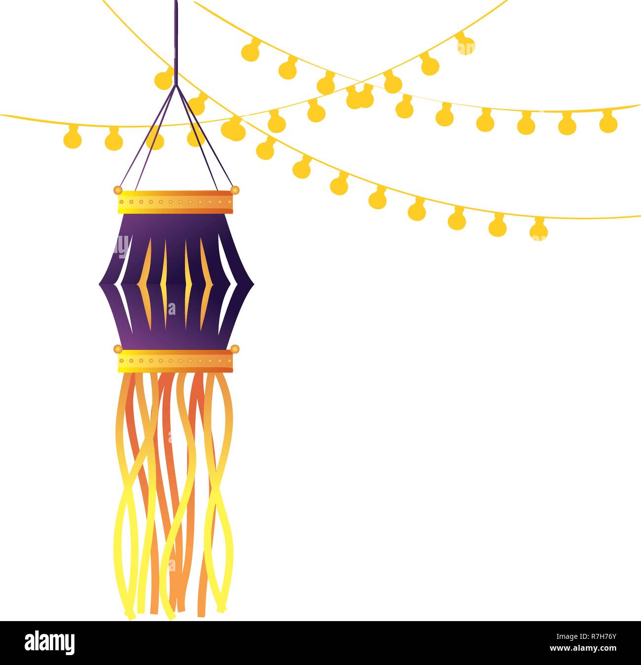 indian lanterns candles decoration Stock Vector Image & Art Alamy
