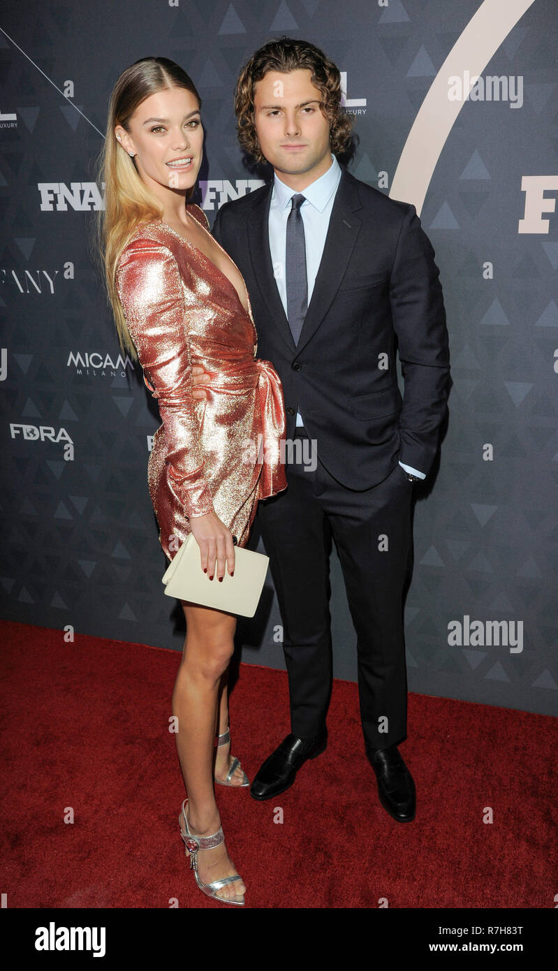 New York, NY - December 4, 2018: Nina Agdal and Jack Brinkley-Cook