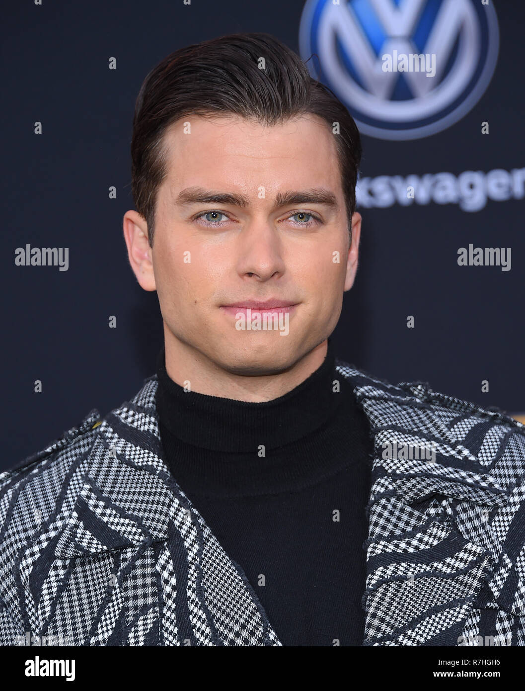 Hollywood, California, USA. 9th Dec, 2018. Pierson Fode arrives for the