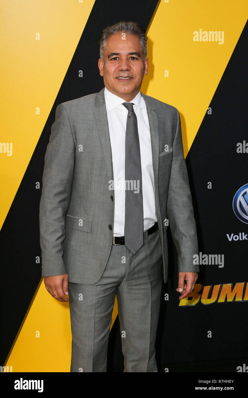 Hollywood, California, USA. 9th Dec, 2018. December 9, 2018 - Hollywood, California, U.S. - JOHN ORTIZ poses upon arrival for the Global Premiere of 'BUMBLEBEE' presented by Paramount Pictures at The Chinese Theatre. Credit: Alexander Seyum/ZUMA Wire/Alamy Live News Stock Photo