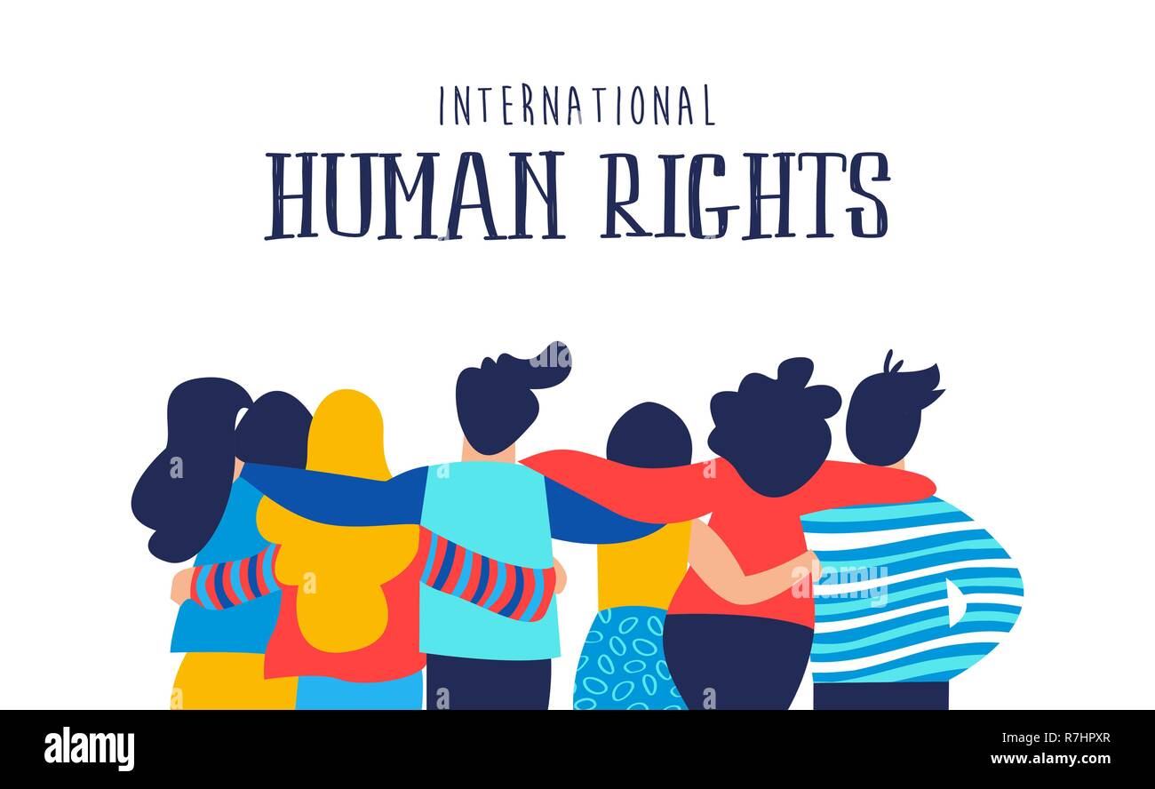 International Human Rights month illustration for global equality and