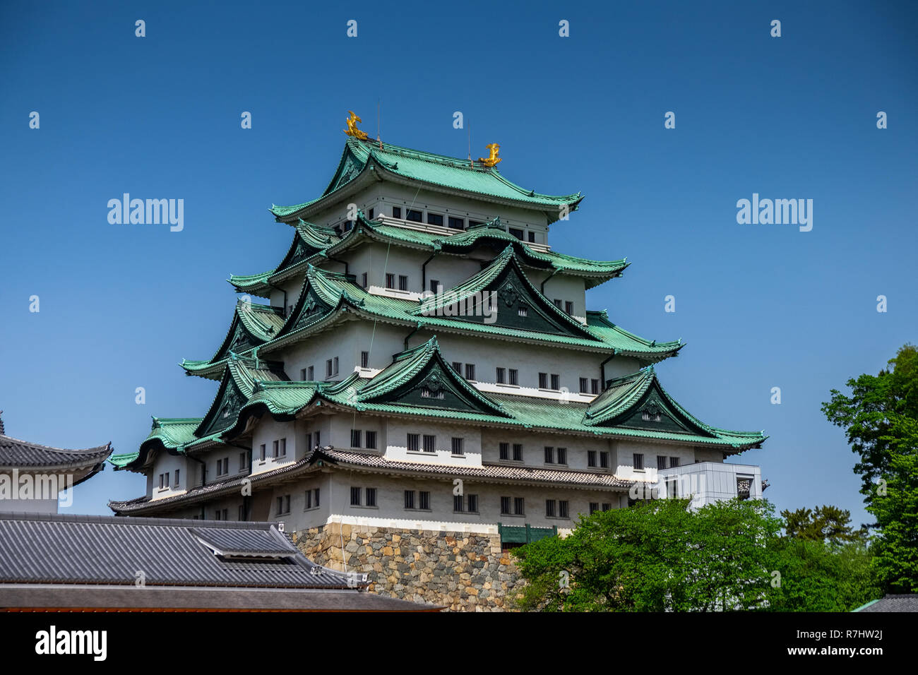 Landscape of Nagoya castle, one of the most famous castle in Japan