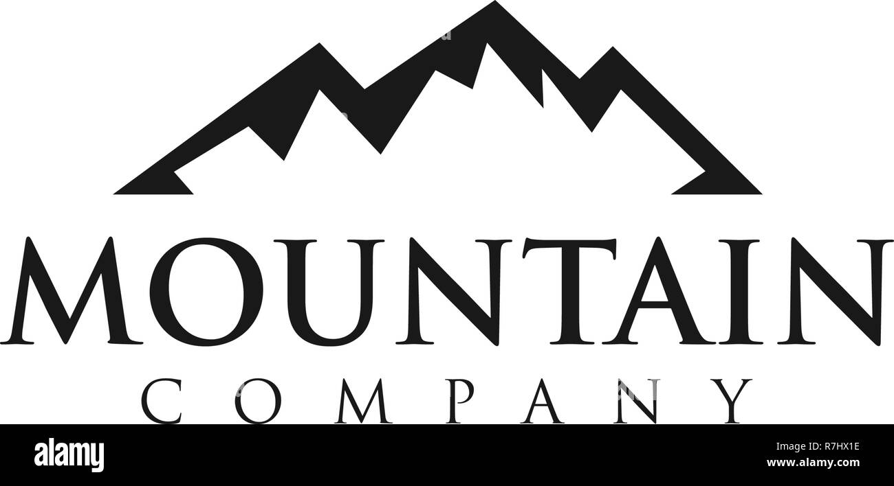 Mountain company logo design template vector Stock Vector Image & Art