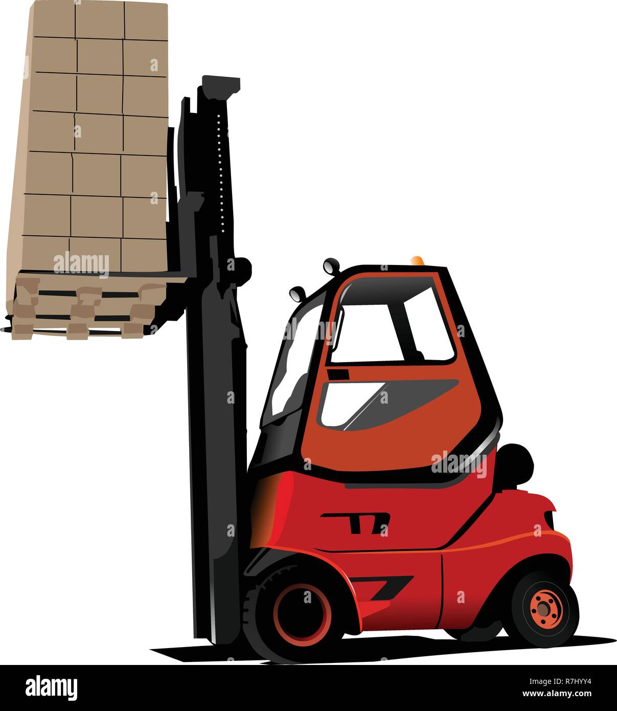 Lift truck. Forklift. Vector illustration Stock Vector Image & Art - Alamy