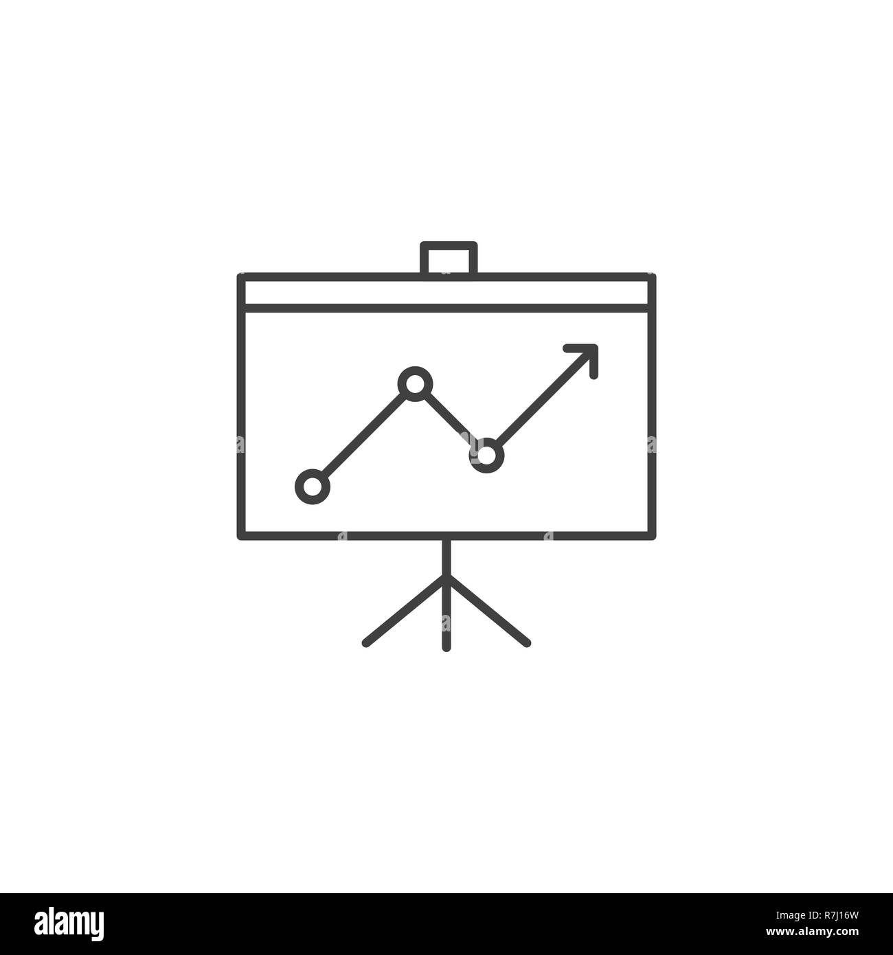 Presentation Related Vector Line Icon Stock Vector Image & Art - Alamy