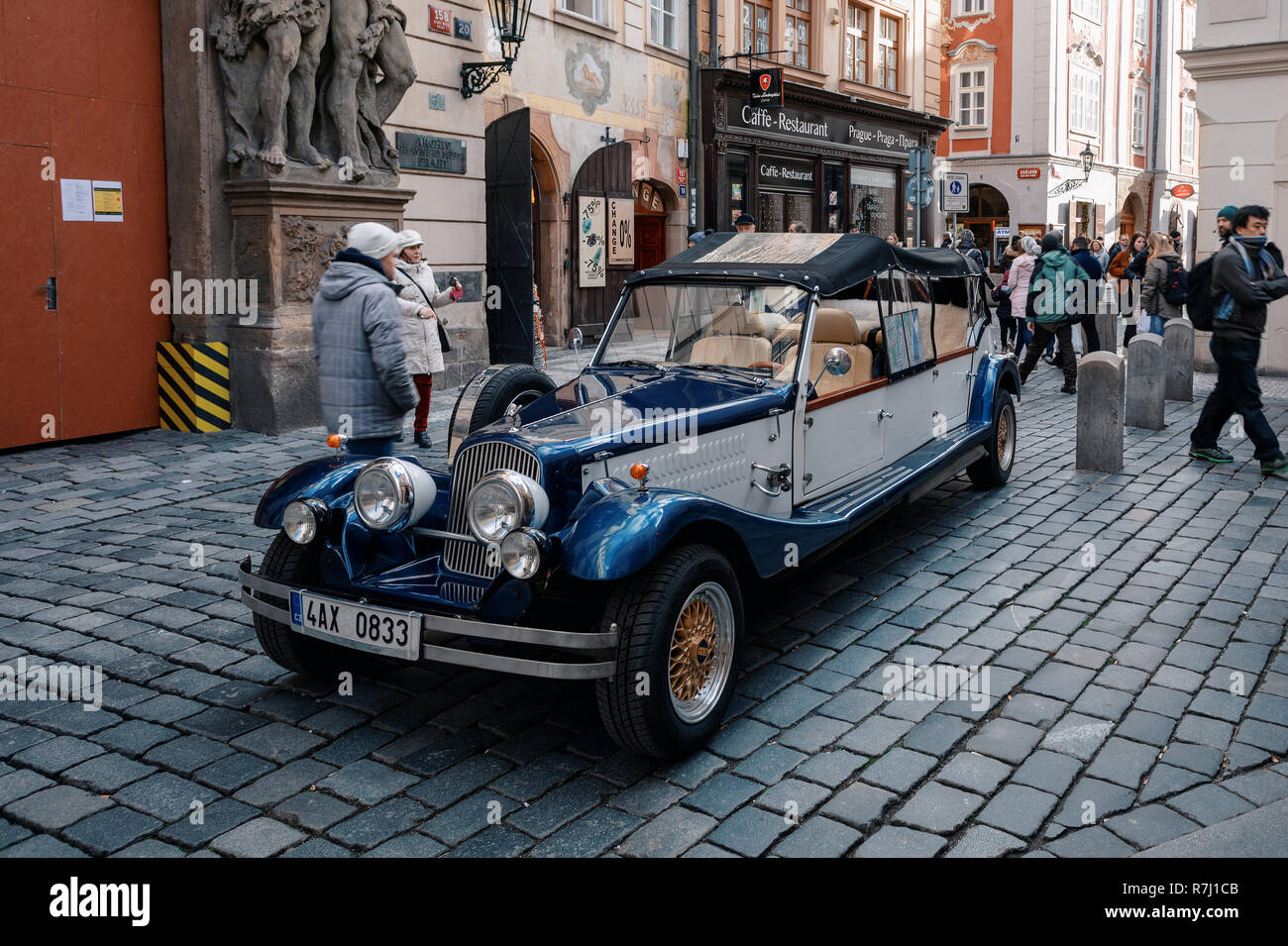Praga Rarest Cars PRAGUE, CZECH REPUBLIC - DECEMBER 8, 2018: Famous historic car Praga at ...