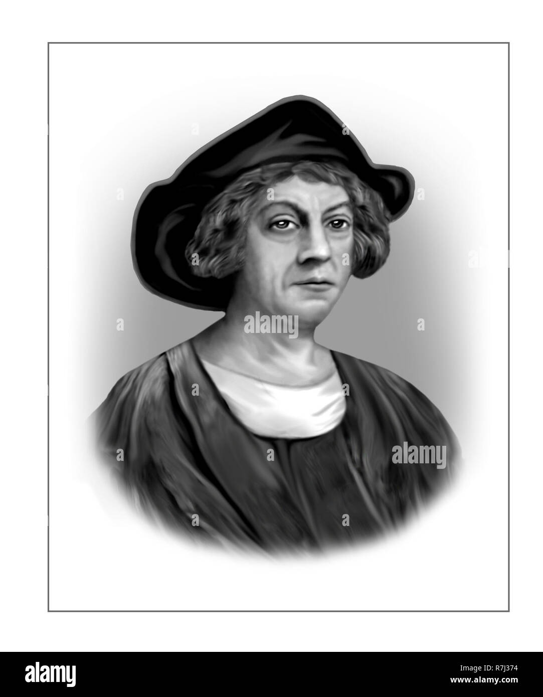 Christopher Columbus  1451 -1506  Italian Explorer Navigator Stock Photo