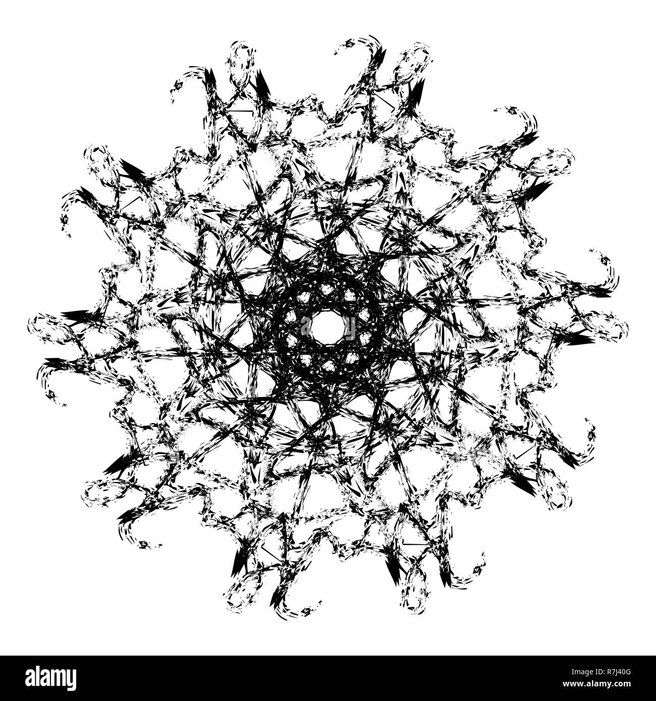 Islamic mandala Black and White Stock Photos & Images - Alamy