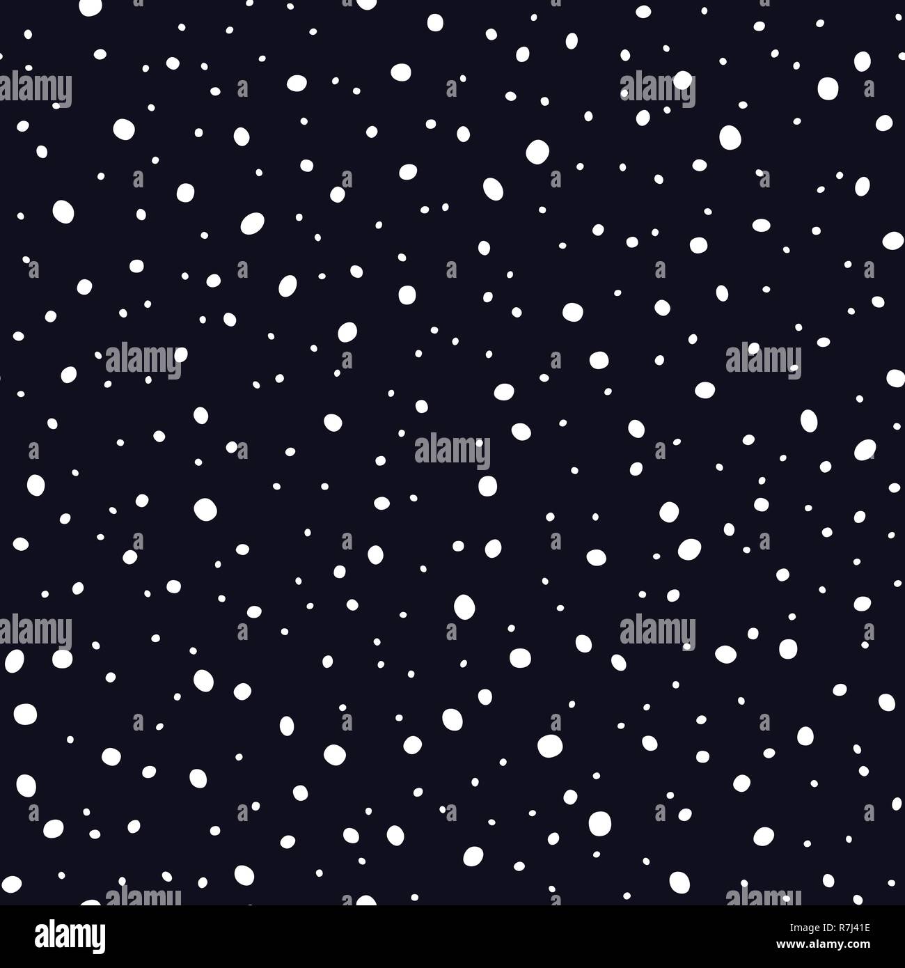 The falling snow seamless dot pattern Stock Vector Image & Art - Alamy