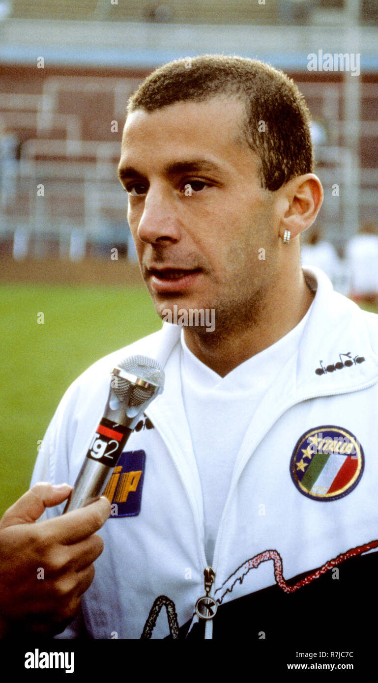 Gianluca Vialli Italian footballer in National team Stock Photo