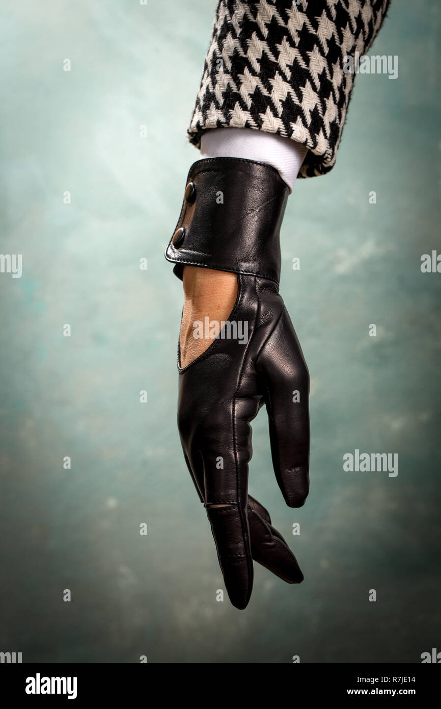 Long leather gloves hi-res stock photography and images - Alamy