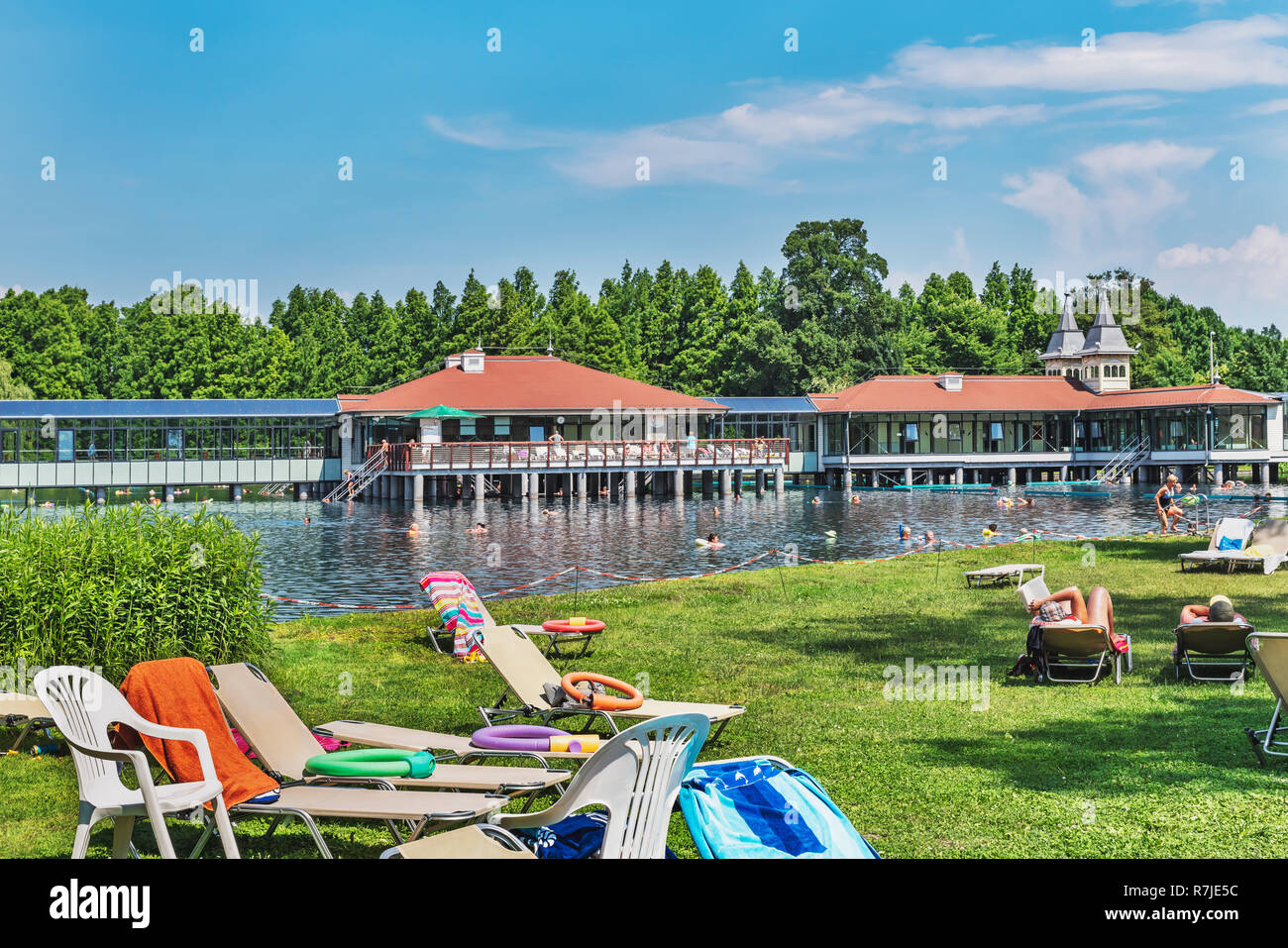 Heviz The thermal lake Heviz is the largest natural thermal lake in the world ...
