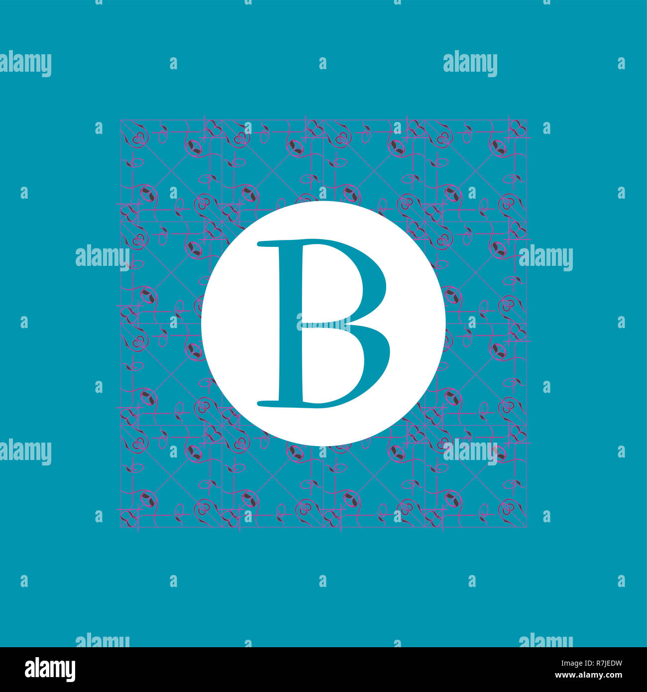 Stylish and graceful floral monogram design. Elegant line art logo ...