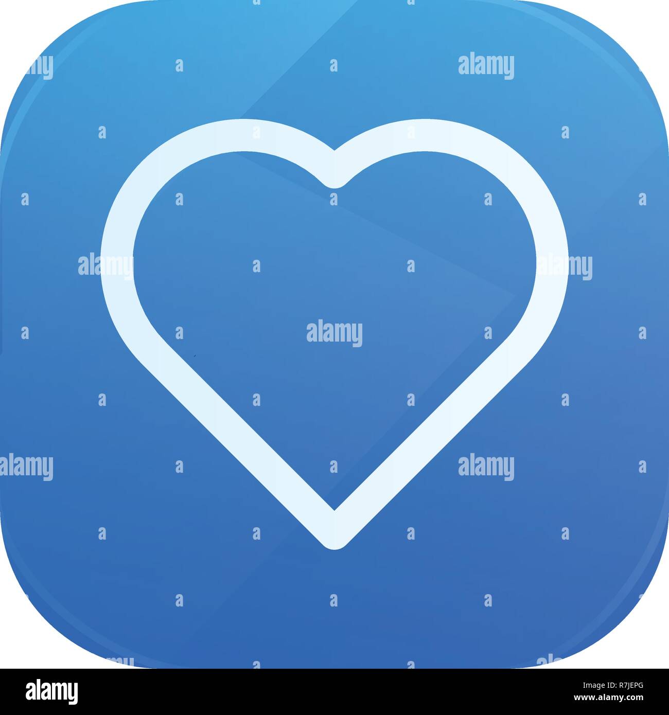 Heart glossy flat icon, love symbol Stock Vector Image & Art - Alamy