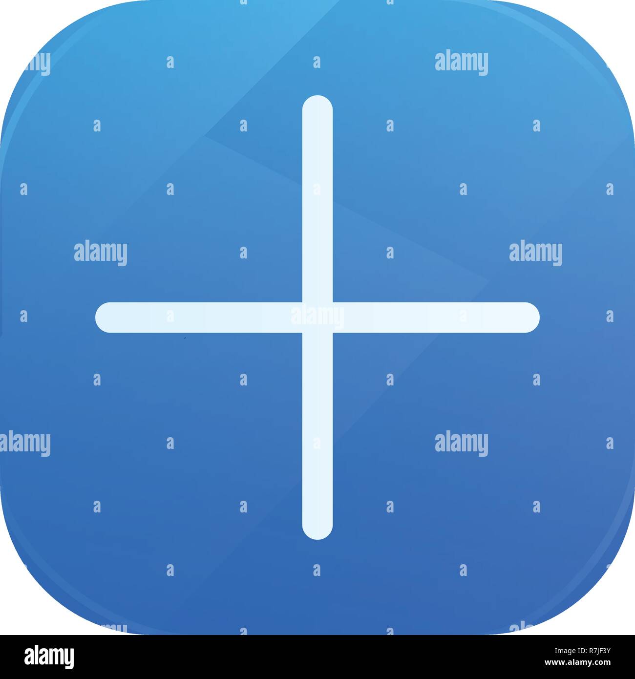 Plus glossy flat icon, add symbol Stock Vector Image & Art - Alamy