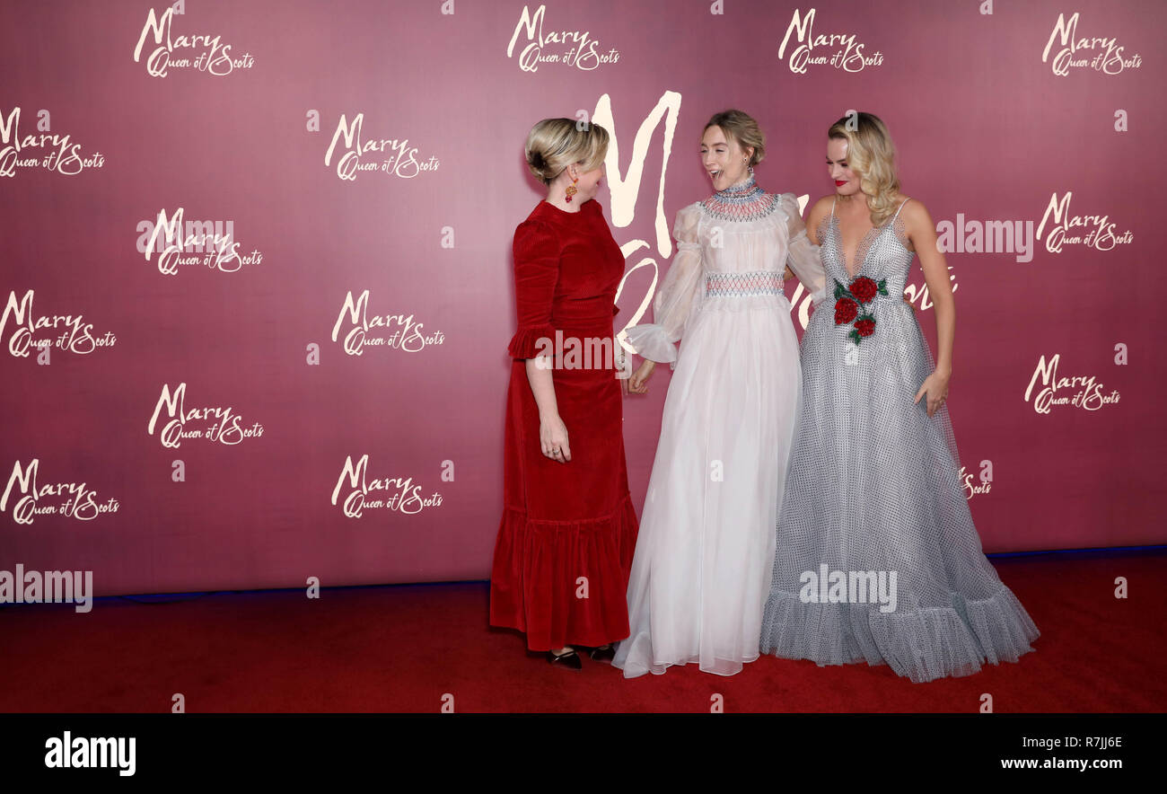 (left to right) Director Josie Rourke, Saoirse Ronan and Margot Robbie ...