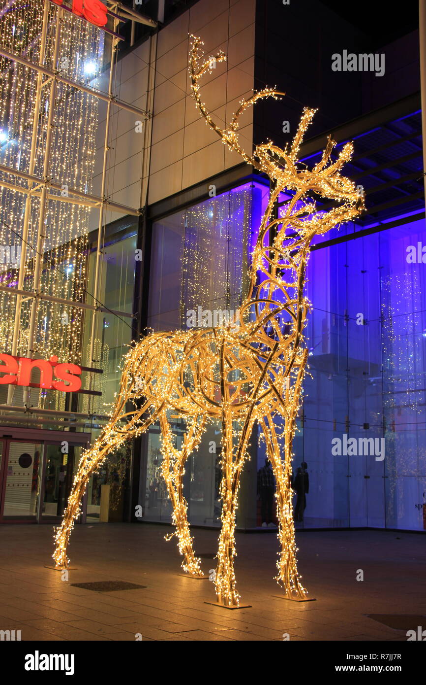 Hull city centre lights Stock Photo Alamy