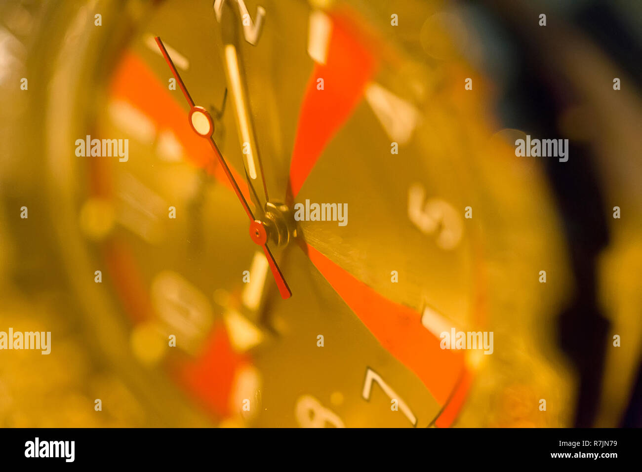 Clocks closeup blurred Stock Photo Alamy