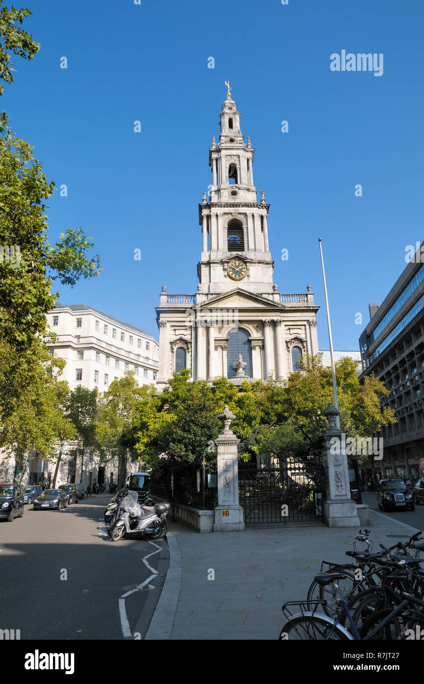 St Mary Le Strand, London, England, UK Stock Photo