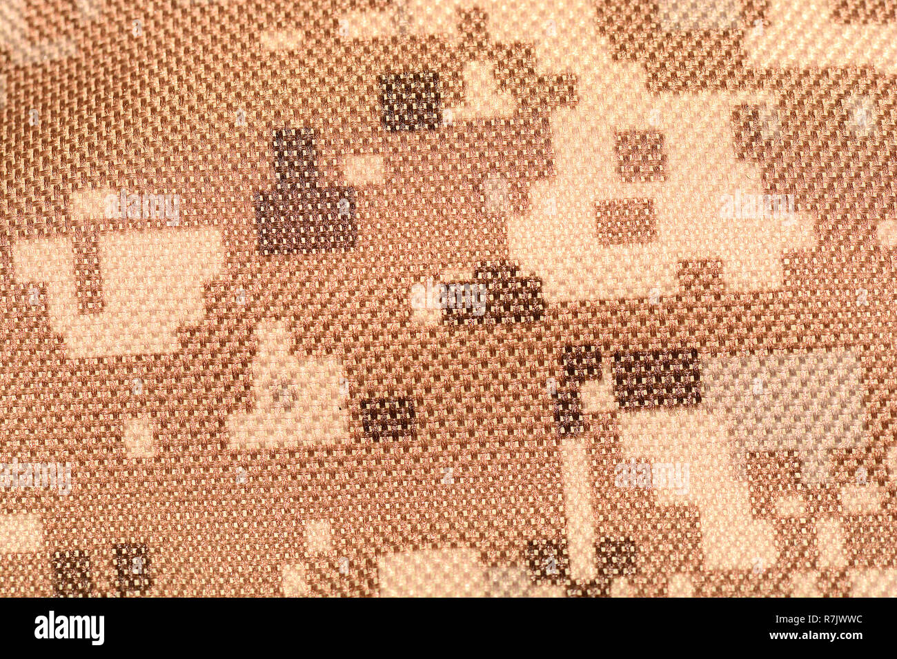 texture of old dirty camouflage pattern. close up Stock Photo