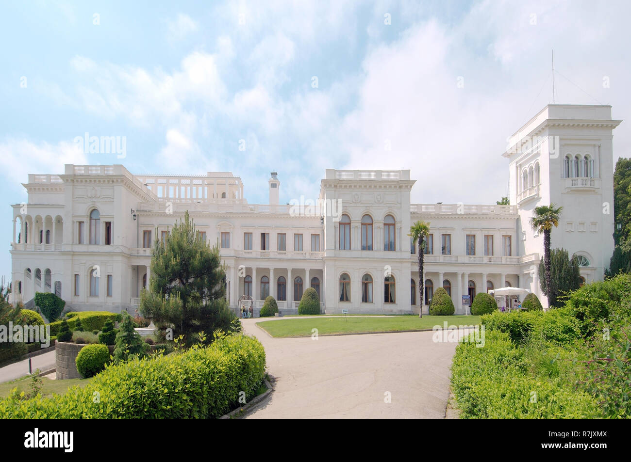 Livadia Palace, summer palace of the last Russian Imperial family, The Greater Yalta, Crimea, Ukraine Stock Photo