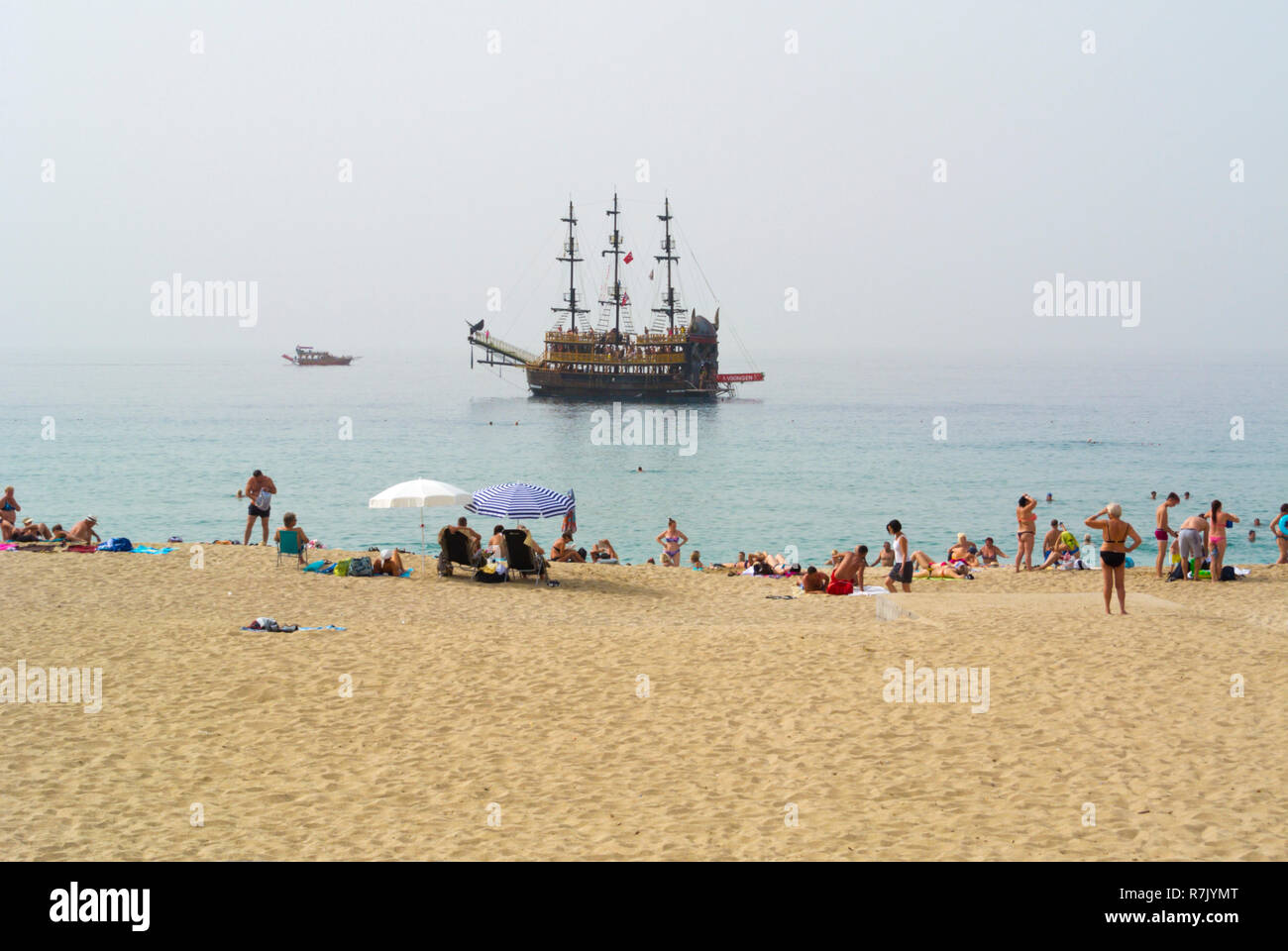 Damlatas beach, Alanya, Turkey, Eurasia Stock Photo