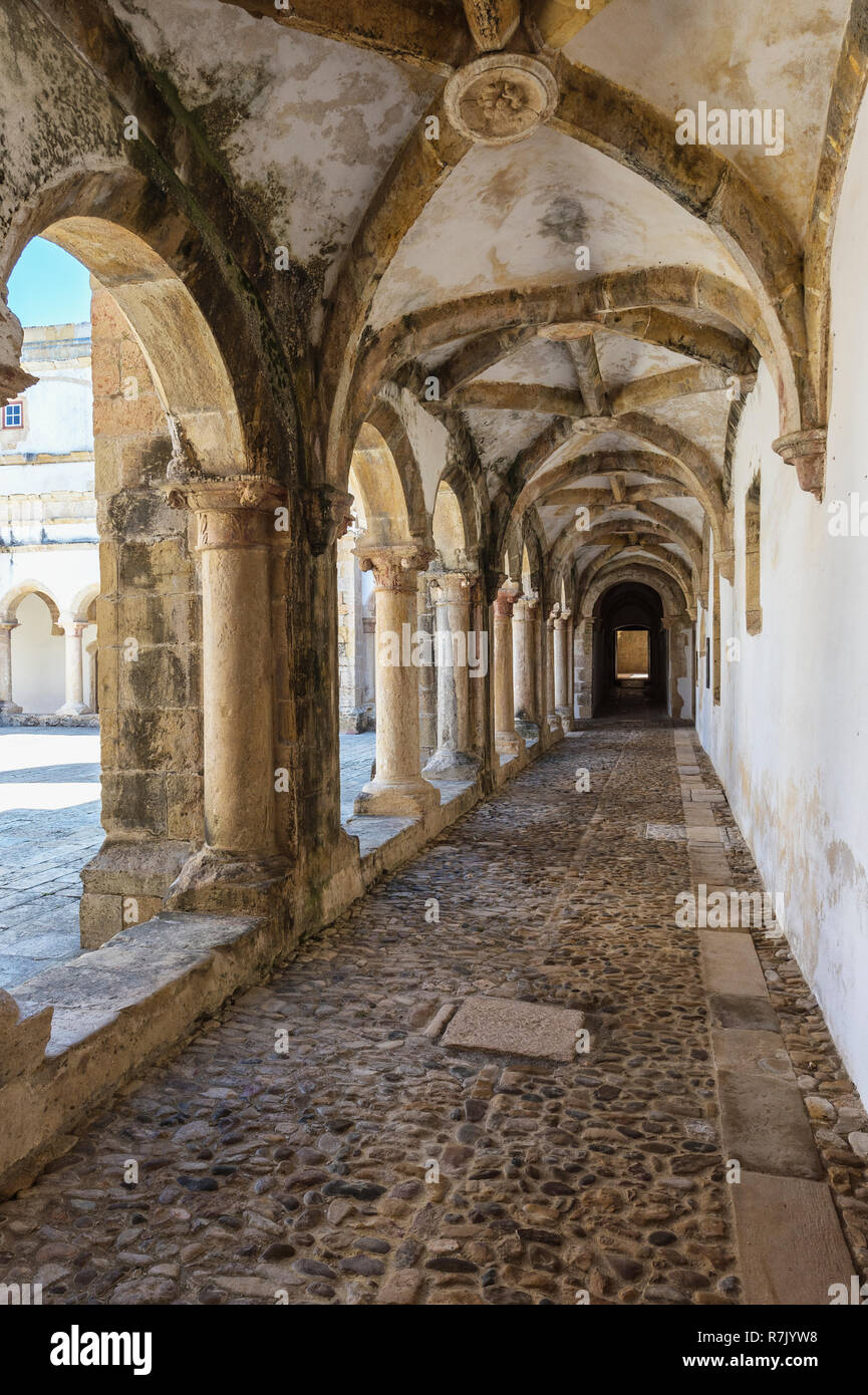 Cloister of Micha, Convent of Christ, UNESCO World Heritage site, Tomar, Santarém District, Portugal Stock Photo