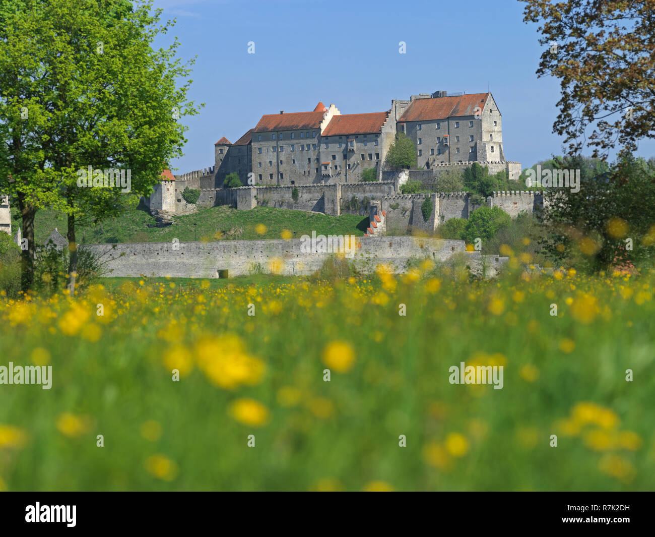 Burghausen an der Salzach, Oberbayern Stock Photo