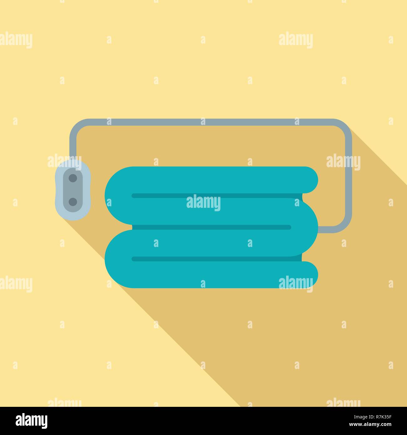 Electric blanket icon. Flat illustration of electric blanket vector ...