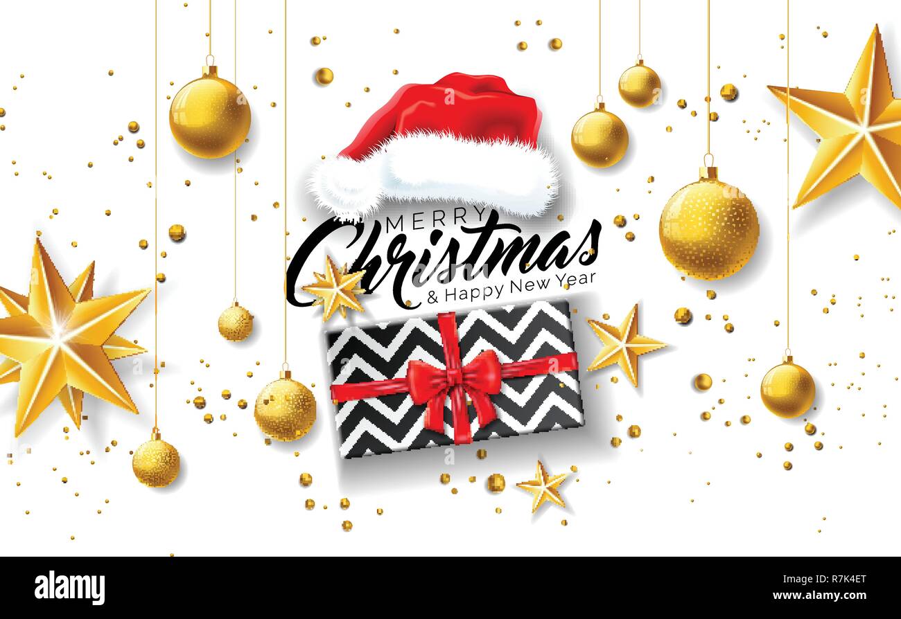 white and gold santa hat