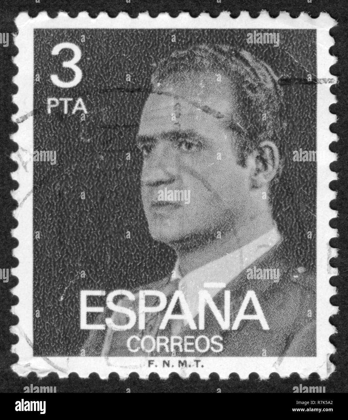 Stamp print in Spain Stock Photo Alamy