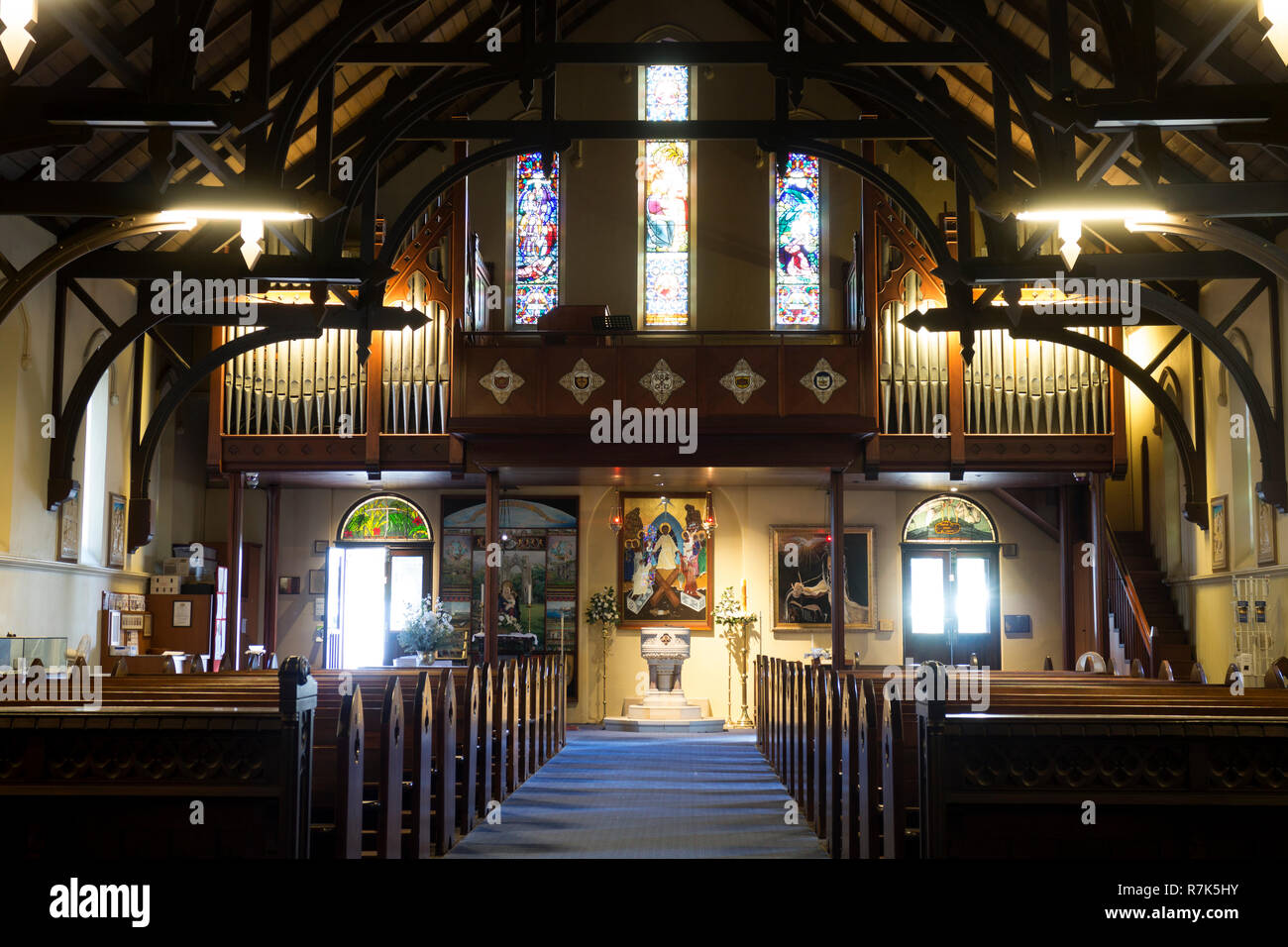 All saints anglican church brisbane queensland australia stock photo