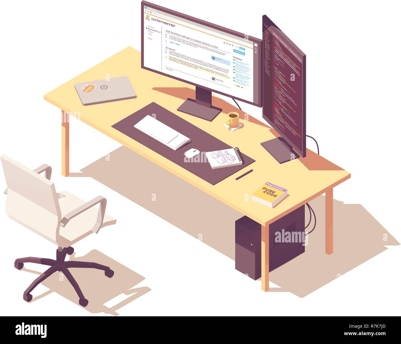 Programmer vector hi-res stock photography and images - Alamy