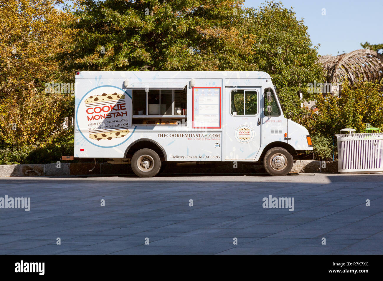 Bon Me asian-inspired food truck , Boston , Massachusetts, United States of America. Stock Photo
