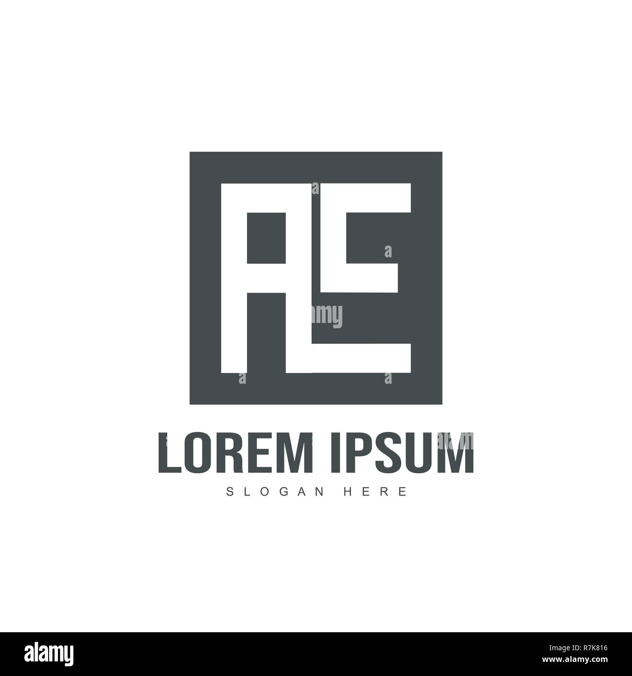 Minimalist and modern Initial letter logo template design Stock Vector ...