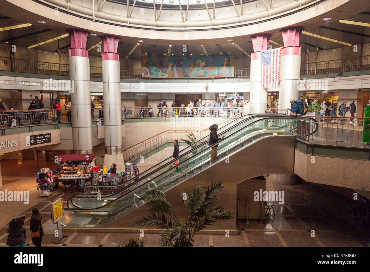 South Station bus station, Boston, Massachusetts, USA Stock Photo