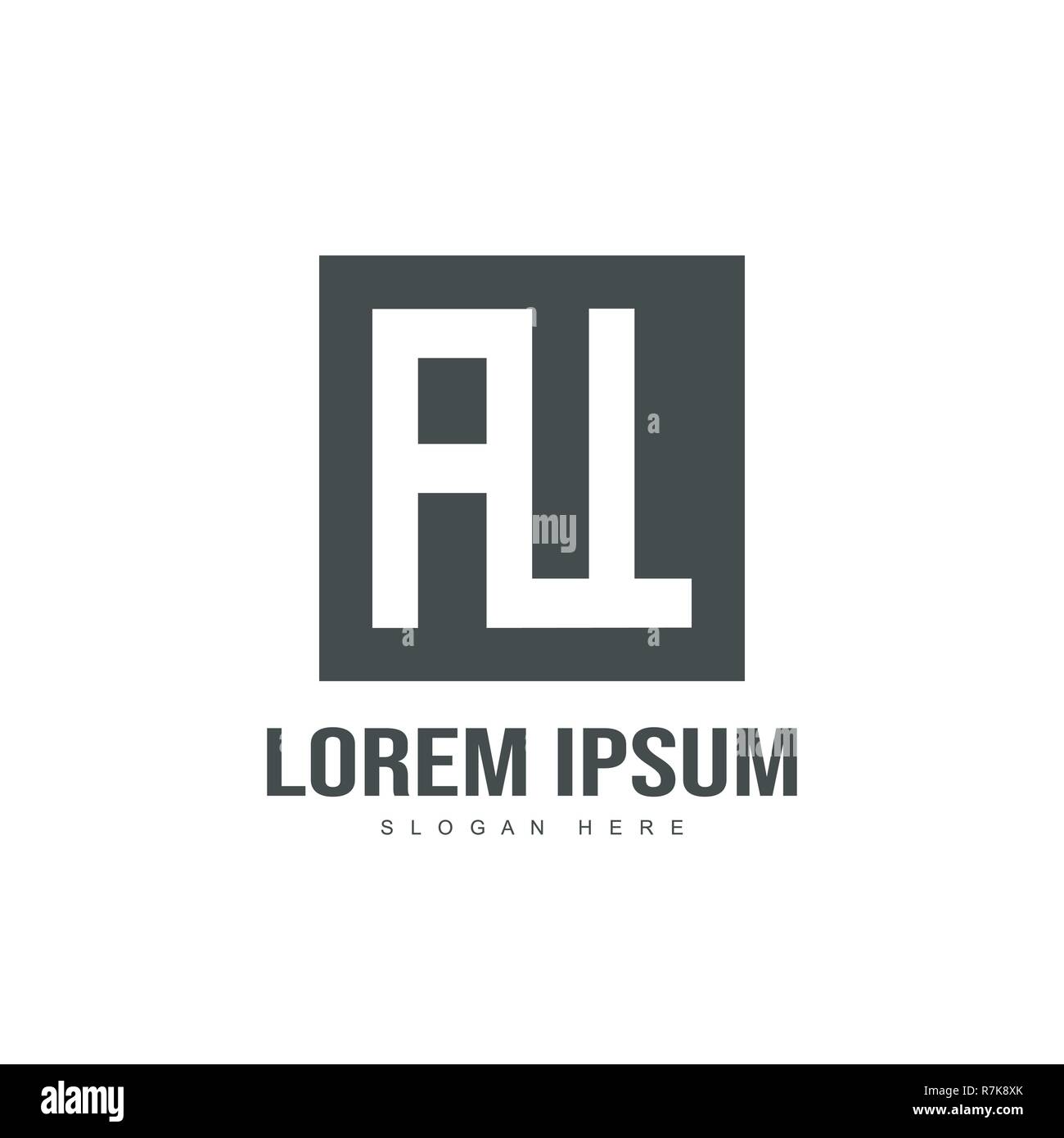 Minimalist and modern Initial letter logo template design Stock Vector ...