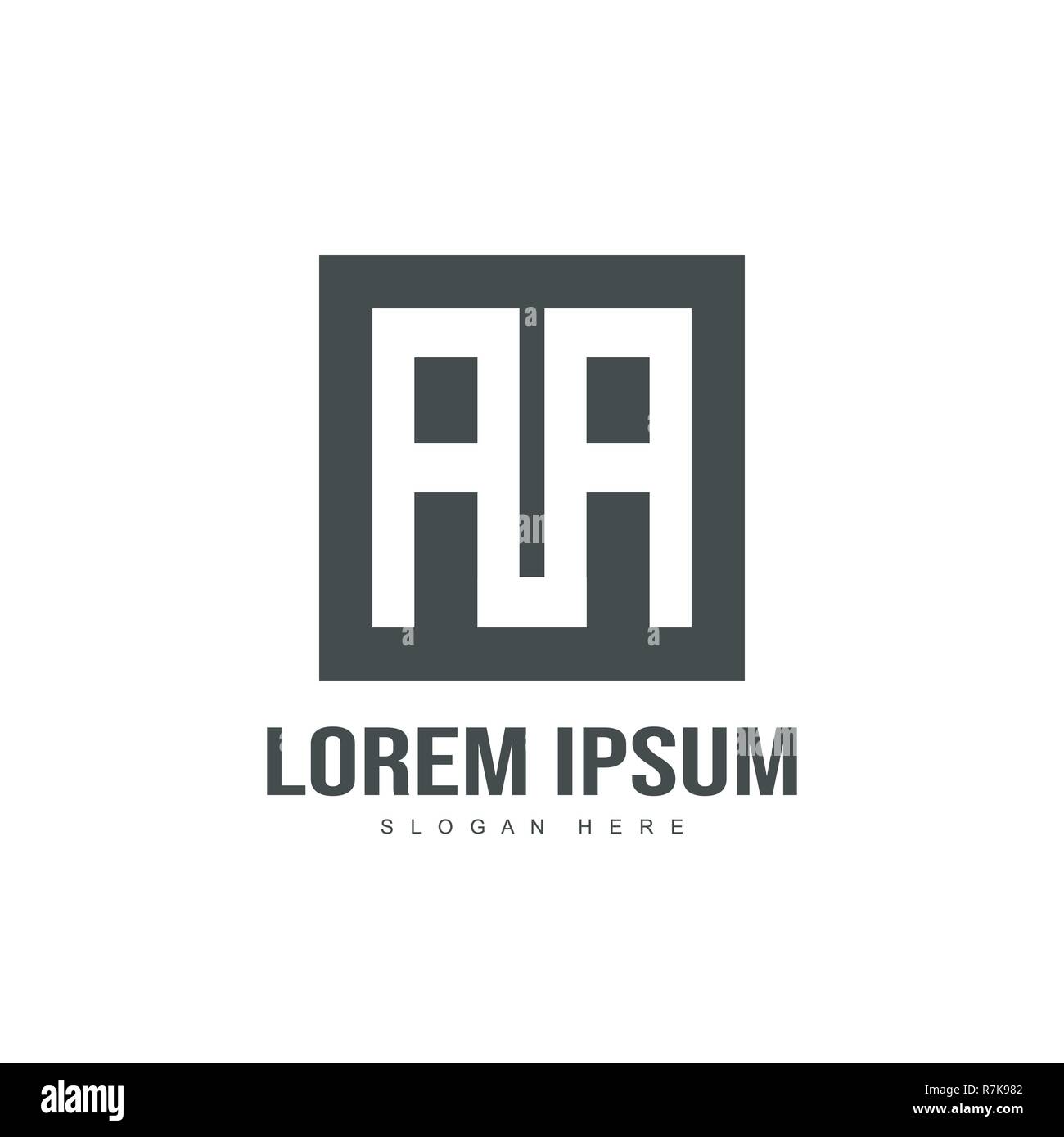 Minimalist and modern Initial letter logo template design Stock Vector ...