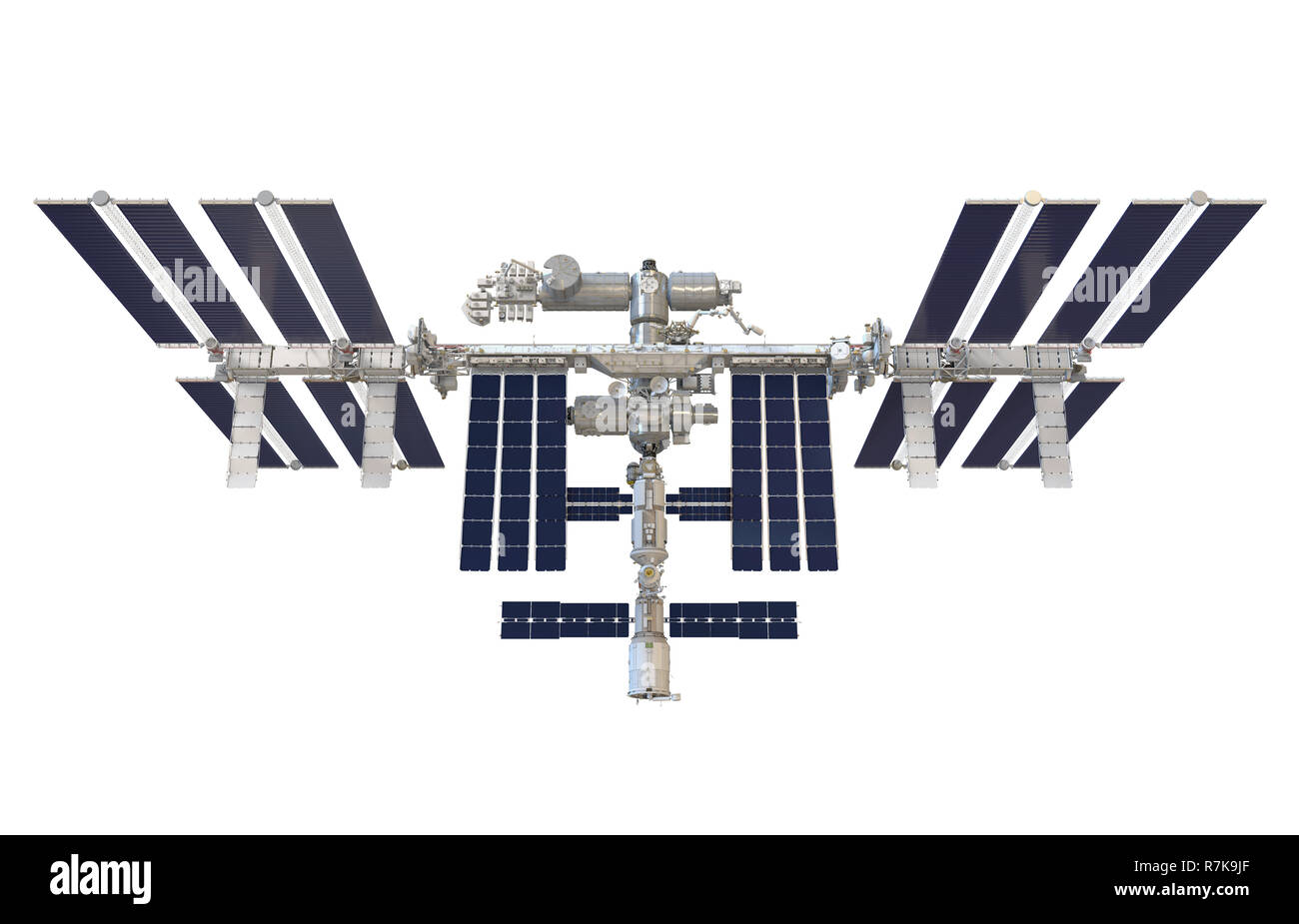 International Space Station Isolated Stock Photo