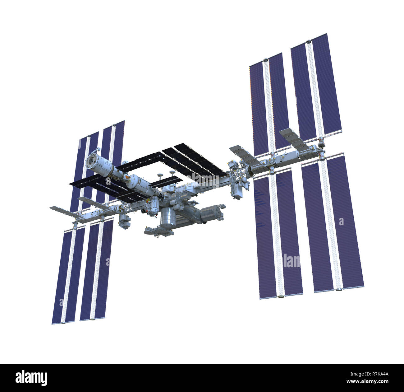 International Space Station Isolated Stock Photo Alamy