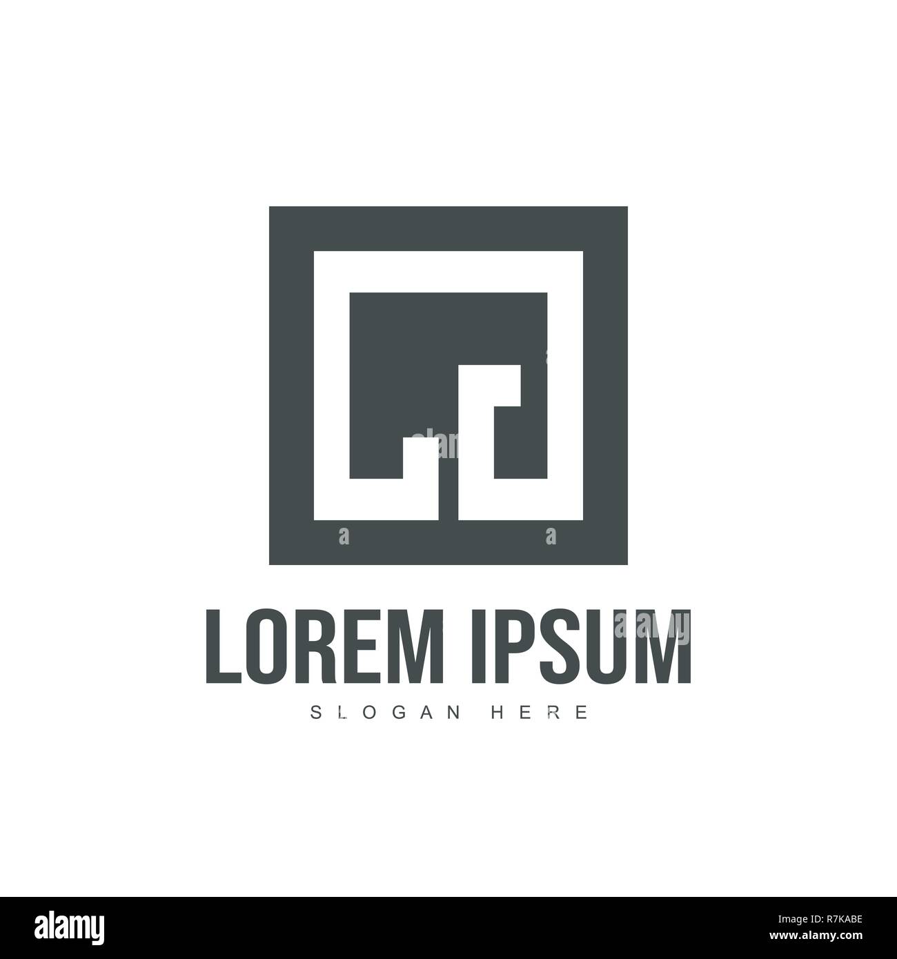 Initial letter logo template. Minimalist letter logo template design ...