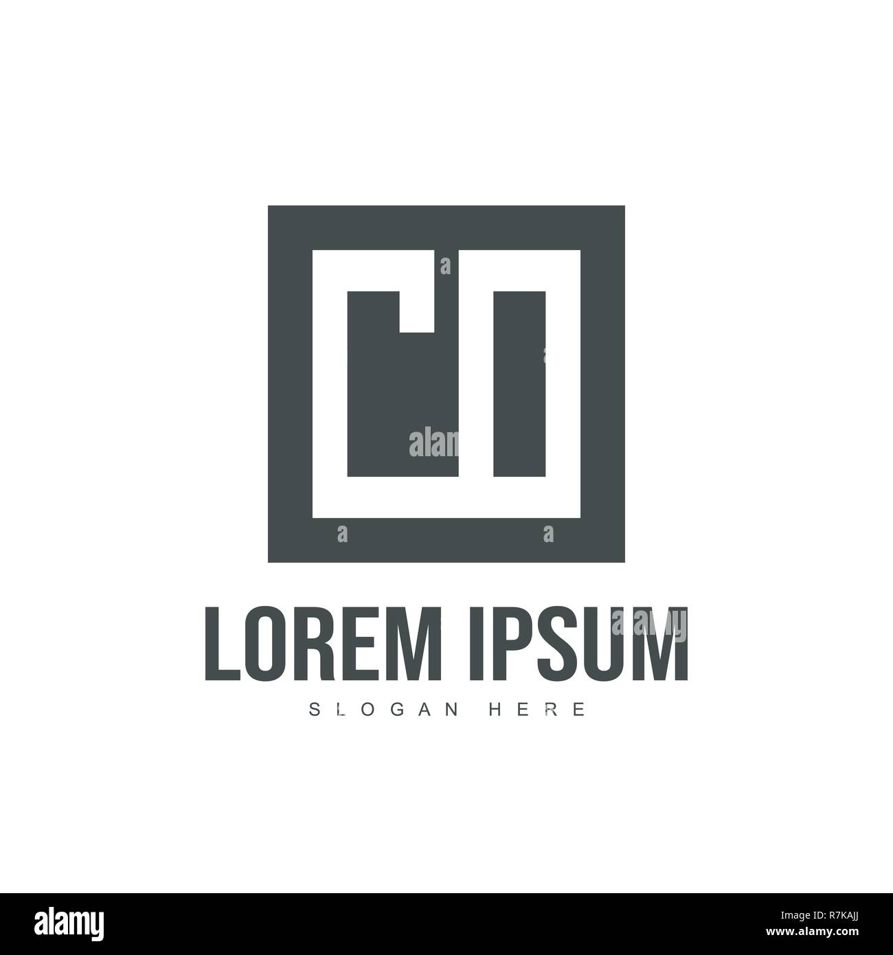 Initial letter logo template. Minimalist letter logo template design ...