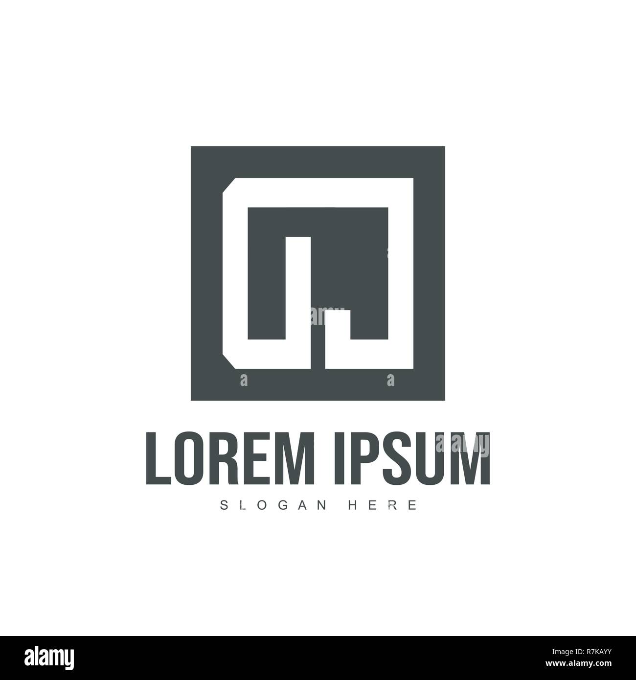 Initial letter logo design. Minimalist letter logo template design ...